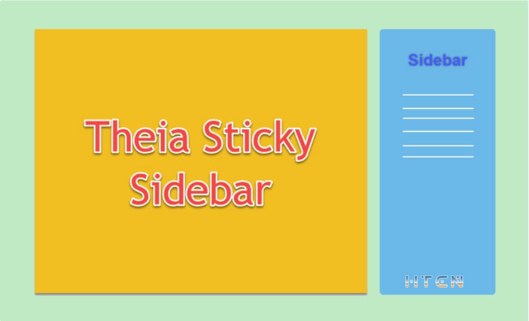 tạo sidebar sticky với theia sticky sidebar